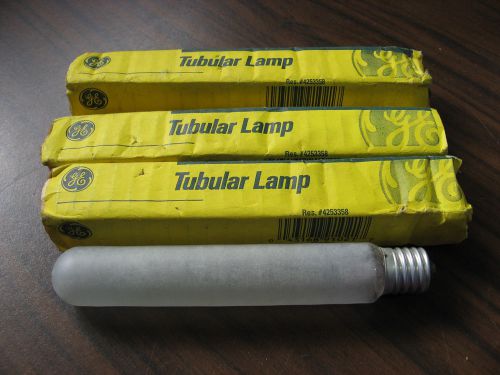 Lot of 3 New Surplus GE FG648 Frosted Bulbs 20 Watt, 120 Volt