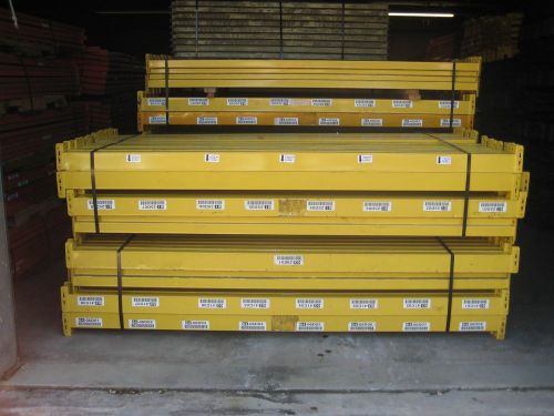 195 sections of 36&#034; teardrop pallet racking for sale