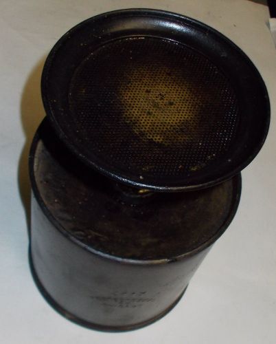 Vintage printers printing type wash metal dispenser container model #241x - n/r for sale