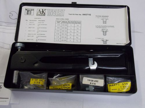 A-K Nutsert Threaded Nut Installation Tool KIT Set w/ Conversions &amp; Metal Case