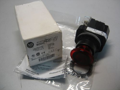 ALLEN BRADLEY 800H-FRXTP16RA1 RED ILL PUSH PULL BUTTON E-STOP 2 POS SERIES F NIB