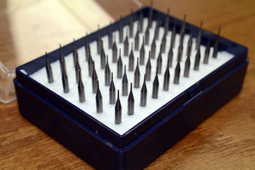 50pcs TCT Group Tungsten Carbide PCB Drill bits 0.70X3.5mm 0.0276&#034;