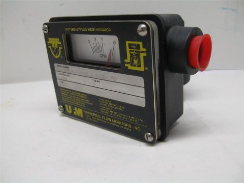 Ufm universal flow monitors inc sn-asb5gm-4-250v.9-a3wr-.5d flow rate indicator for sale