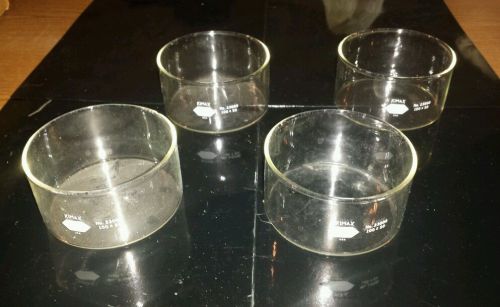 Lot of 6- KIMAX Glass 100 x 50mm Crystallizing Dish 23000