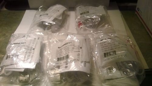 Lot Of 5 Burndy H-Crimpit With Clear V-0 Cover Kit YH2C2CWCC Fire Retardant Cvr