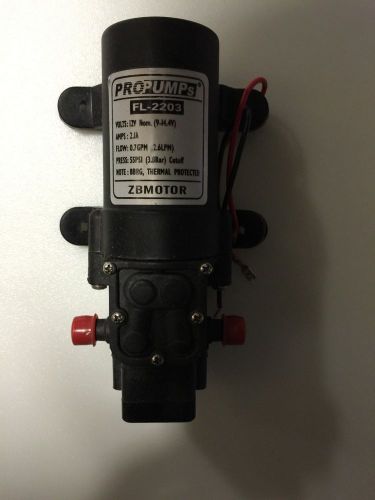 12 Volt 55 PSI PROPUMPS  WATER PUMP Amps 2.1A 0.7 GPM