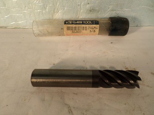 GARR TOOL Solid Carbide End Mill #51337  246MA  5/8&#034; X 3-1/2&#034;    Loc: J 2-6