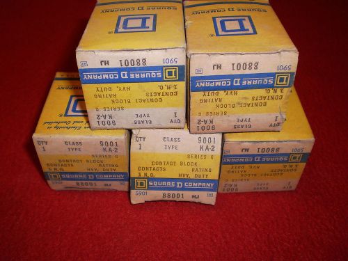 3 NEW IN BOX SQUARE D 9001-KA2 NO CONTACT BLOCK