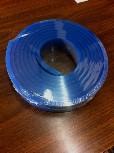 6 ft/feet roll - 80 duro durometer - silk screen printing squeegee blade blue for sale