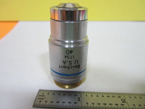 MICROSCOPE PART OBJECTIVE  REICHERT PLAN ACHRO 40X OPTICS AS IS BIN#N8-92