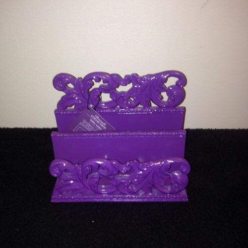 Vintage Style PURPLE Letter Sorter Sicura Italian Designs  Brocade Collection