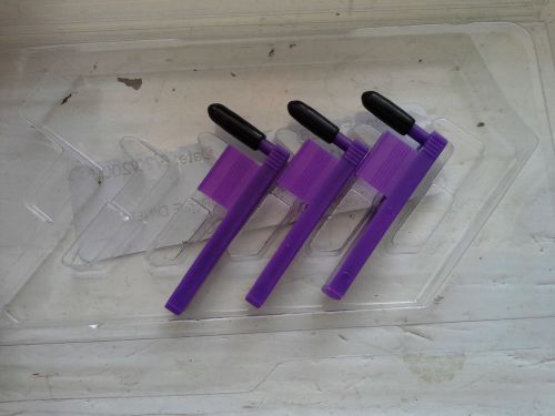 Lot of 3 Purple Chart Recorder Pens