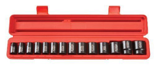 TEKTON 48161 1/2-Inch Drive Shallow Impact Socket Set  3/8-1-1/4-Inch  SAE  Cr-V