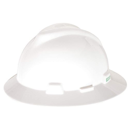 Hard Hat, FullBrim, Slotted, PinLk, White 454733