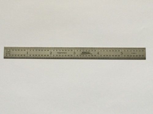 SPI - 6&#034; X 1/2&#034; Steel Ruler