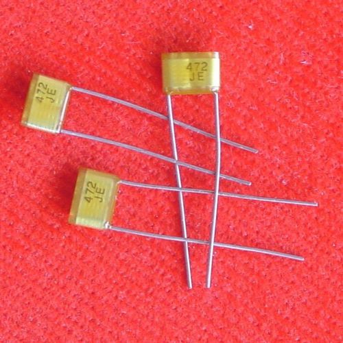 -- 10x 0.0047uF 4.7nf 472J 100V Mini Mylar Polyester Film Capacitor HKe