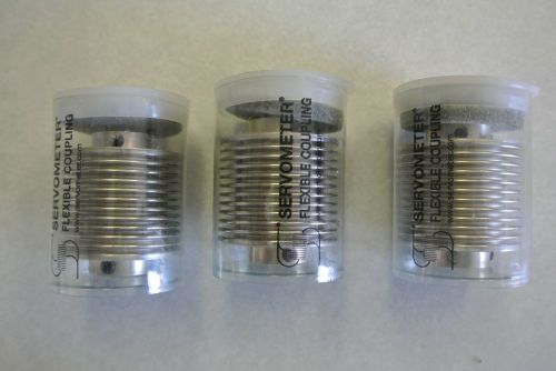 Servometer Flexible Coupling 1/2&#034; x 1/2&#034; Bore *Lot of 3*