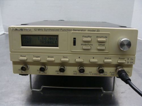 Wavetek 12 MHz Synthesized Function / Signal Generator Model 23 - GUARANTEED!