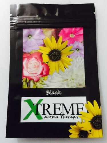 100 Xtreme Black 10g Size EMPTYmylar ziplock bags (good for crafts jewelry)