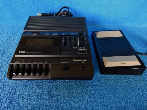 Panasonic Standard Cassette Transcriber Model RR-830 Foot Pedal Control VSC