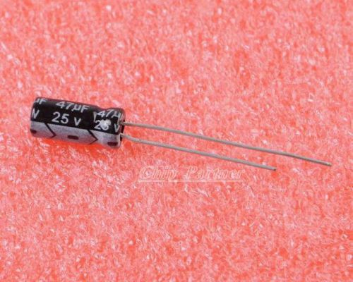 5PCS 47UF 25V  Radial Electrolytic Capacitor