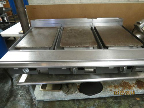 Used vulcan countertop 3 section griddle for sale