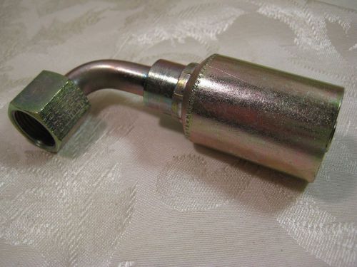 EATON Weatherhead 1/2&#034; Hose ID Coll-O-Crimp 43008U-A28 female 90° elbow fitting