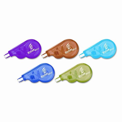 Liquid Paper Dry line Mini Correction Tape, 1/5&#034; x 197&#034;, Five per Pack