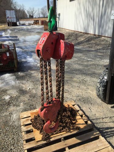 COFFING Manual 10 Ton Chain Hoist 25&#039; Lift