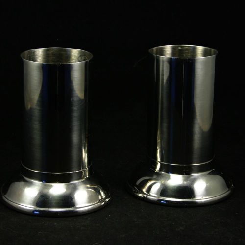 Vintage Vollrath Stainless Steel Medical Instrument Holder- Pair 4.75&#034; Tall