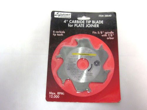 Lifetime carbide 4 in. 6t plate joiner circular saw blade nib free shipping for sale