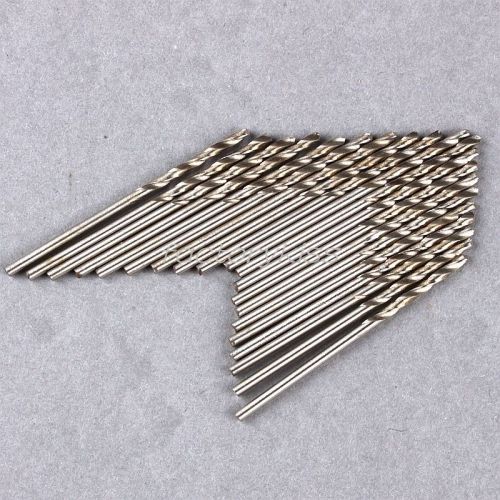 20x Micro Durable Straight Shank Twist Drill Tiny Spiral Drill Bits 0.8mm WDE