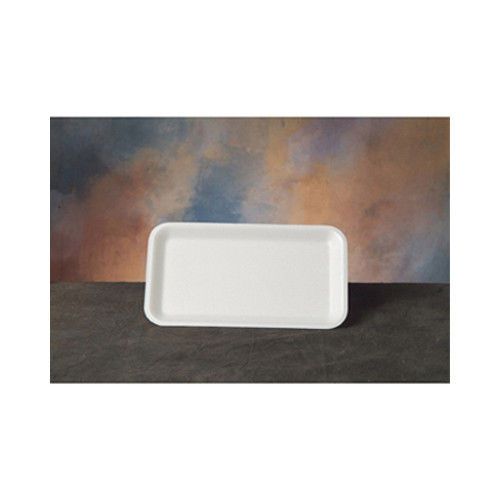 Genpak 8.25&#034; Supermarket Tray in White