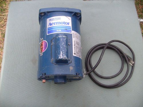 Used !!!  Mueller Pump Aermotor 1/2 HP Franklin Electric Water Pump Motor