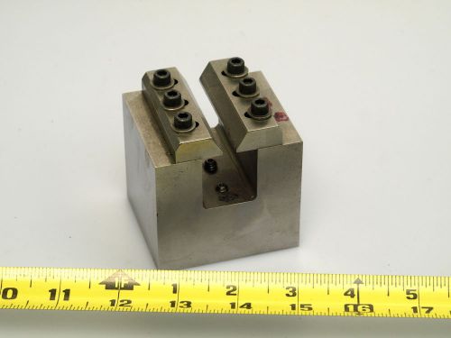 ***unusual toolmaker&#039;s shop-made adjustable v-block*** for sale