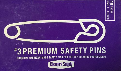 6 Boxes Safety Pins #3, 5 Boxes Safety Pins #2, 1440 pins per box each