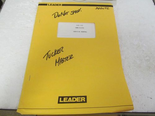 Leader LCD-100  DMM/Scope Service Manual w/schematics