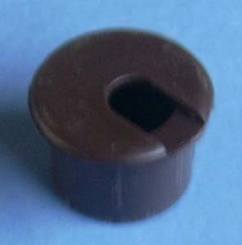 *NEW*  1&#034; PLASTIC ROUND DESK GROMMET - BROWN -  #MOI-1041