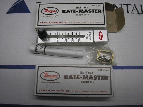 2 DWYER RMA RATE- MASTER RMA-10-SSA FLOWMETER, NEW IN BOX*