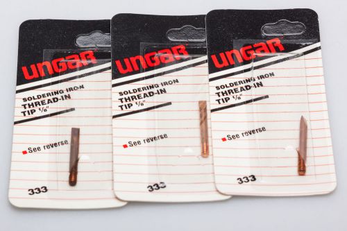 UNGAR 333B COPPER SOLDER IRON TIP 1/8&#034; NEW 3ea