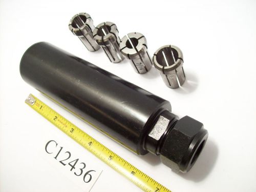 Da180 collet extension 2&#034; dia. shank &amp; (4) da 180 collets lot c12436 for sale