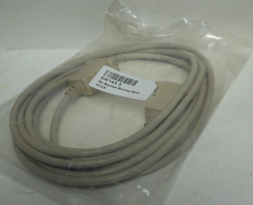 EFB Elektronik Plastic Hood Beige DB9 Female Laplink Cable 3M EK143.3 NIB