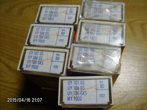 100 pc SCHMETZ sewing machine needles UY 101 GS UY 106 GS SY 7065 NM 80/032