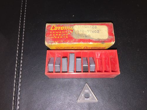 QUANTITY 8 INSERTS COROMANT SANDVIK CARBIDE INSERTS TNMG 433 135 77603