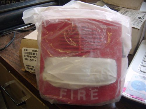 NEW SIMPLEX NON ADDRESSABLE RED FIRE ALARM 4903-9426