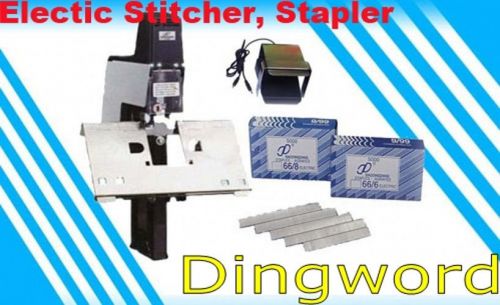 Electric Saddle and Flat Stitcher Stapler for Booklet Magazine 110V