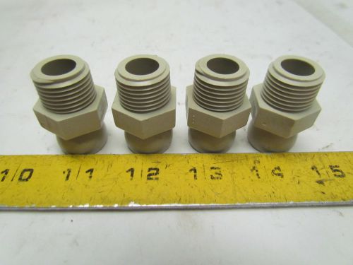 Cedarberg 8450-18 1/2&#034;NPT Male Hose To Male Pipe Vacuum Air Liquid Lot of 4