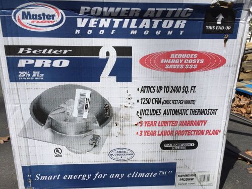 *SALE* MASTER FLOW  ATTIC PRO  ROOF MOUNT POWER VENTILATOR - PR2DWW