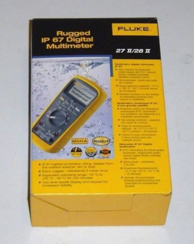 FLUKE 27II Rugged IP 67 Multimeter - New in Box !!!