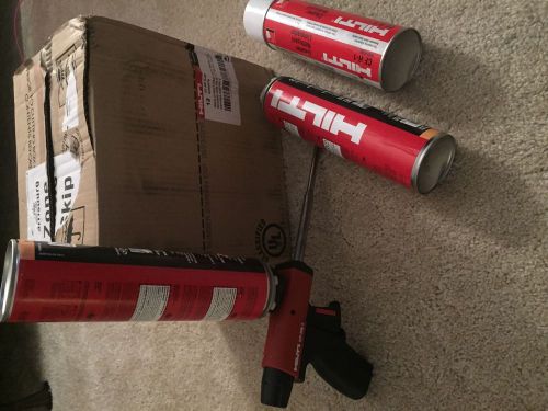 Hilti CF-AS CJP Brand New 12 24oz cans insulating foam  W FOAM GUN AND CLEANER